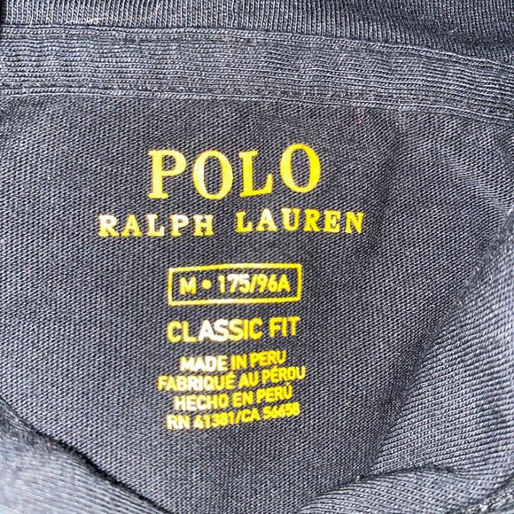 Polo Ralph Lauren Classic Fit Black Hoodie Shirt Lightweight Size Medium - Picture 5 of 7